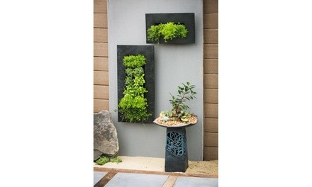 12-Pocket Galvanized Metal Indoor-Outdoor Wall Planter