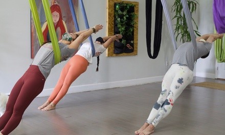 Aerial or Ground Yoga Classes at 11:11 Holistic Zone (Up to 39% Off). Five Options Available.
