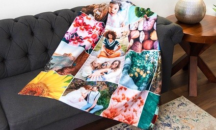 Personalized Fleece Photo Blankets from Collage.com (Up to 81% Off). Eight Options Available.