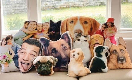 Personalized Cut Out Photo Throw Pillow from Monogram Online (Up to 50% Off). Two Options Available.