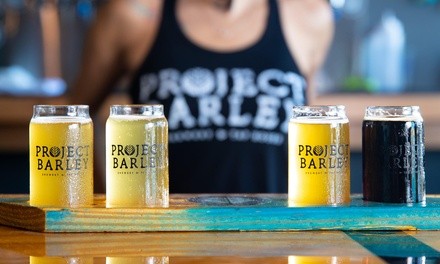 Beer Flight Tasting with Optional Pint or Two Beer Pints at Project Barley (Up to 37% Off)