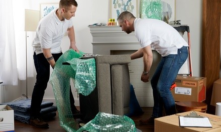 Moving Services with a Truck from Hot Shot Movers (Up to 26% Off). Two Options Available.