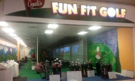 Round of Golf, Party Room Rental, or Lesson at Cyndi's Fun Fit Golf (Up to 34% Off). Four Options Available.