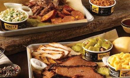 BBQ for Takeout or Dine-In When Available at Dickey's Barbecue Pit (Up to 40% Off). Three Options Available.