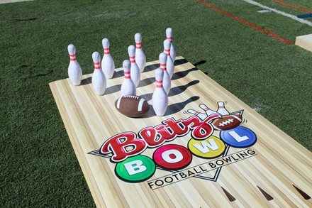 One- or Two-Hour Football Bowling Lane Rental for Four or Eight at Blitz Bowl: Football Bowling (Up to 28% Off)