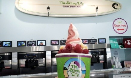 $7 for $10 Towards Frozen Yogurt for Takeout or Dine-in at The Skinny Dip Frozen Yogurt Bar