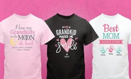 Personalized Mother's Day T-Shirts from GiftsForYouNow.com (Up to 57% Off)