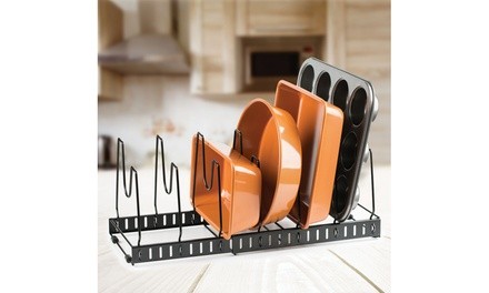 Expandable and Adjustable Kitchen Storage Rack