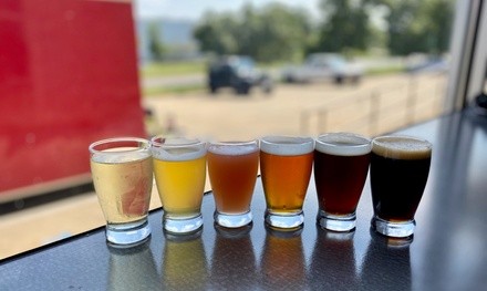 $21 for Beer Tasting Flight and Four-Pack of Your Mom Beer at Midnight Oil Brewing Company ($28 Value)