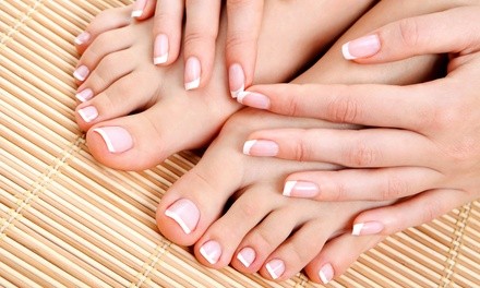 A Spa Manicure and Pedicure from Judy's Hair ETC (55% Off)