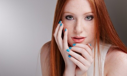 Gel Manicure or Pedicure with Sea Salt Scrub or Gel Manicure with Hot Stone Pedicure at T Nails (Up to 23% Off)