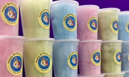 Two Dozen Cotton Candy Party Favors with an Optional Customized Label (Up to 51% Off)