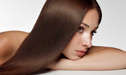 One Keratin Smoothing Treatment with Optional Haircut and Style at Aiza Salon at Millenia (Up to 65% Off)