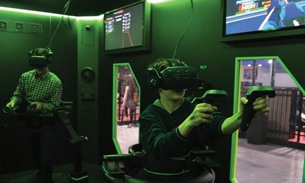 One VR Gaming Session for One, Two, or Four People at Vertex Arena (Up to 39% Off)