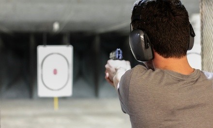 One Hour Live-Fire Firearms Training with Conceal and Carry Certification for One or Two (Up to 66% Off) 