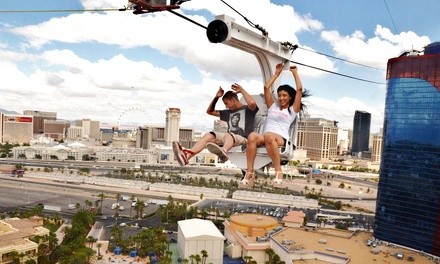 Rio Zipline VIP Ride Package for One, Two, or Four, or Professional Photo at Rio Las Vegas (Up to 75% Off)