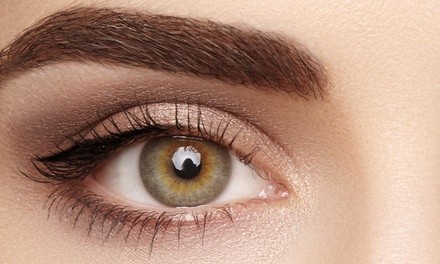 One Permanent Eyebrow Makeup Session with Optional Touchup at Goldie's Beauty Bar (Up to 54% Off)