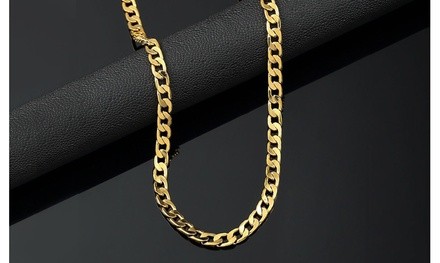 14k Gold Big Cuban Chain Link by Elite Force