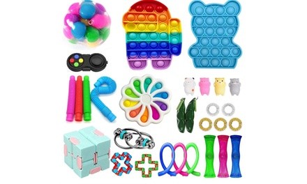 31 Piece Fidget Sensory Toy Set - Stress Relief for Kids and Adults