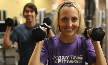 Personal Training Session or Gym Membership at Anytime Fitness (Up to 74% Off). Four Options Available. 