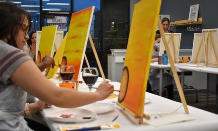 Paint and Sip Admission with for Two, Four, Five, Six, or Twelve People at My Art Experience (Up to 21% Off)