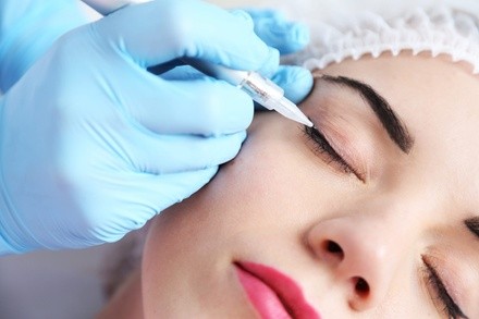 Top or Bottom Permanent Eyeliner or One Session of Eyebrow Microblading at Timeless Beauty (Up to 59% Off)