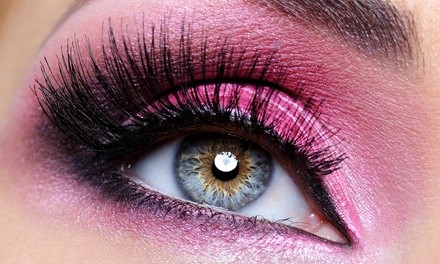 Set of Mascara Silk Lash Extensions with Optional Glitter or Swarovski Crystals at Lash Cafe  (Up to 68% Off)  