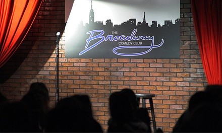 Standup Comedy for Two with Two Drinks & Two Tickets to a Future Show at Broadway Comedy Club (Through Sep 1, 2021)