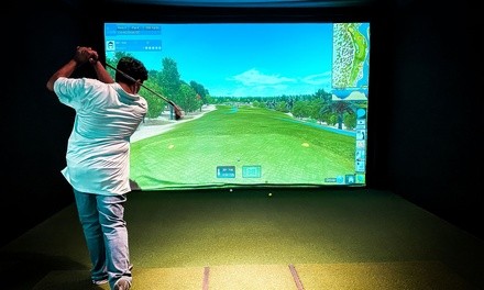 18 Holes of Virtual Golf for Two or Four at The Tailgate Garage (Up to 50% Off)