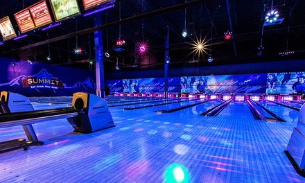 Two Hours of Bowling with Shoes and Arcade Game Cards at The Summit (Up to 67% Off). Three Options Available.