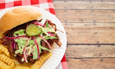 $7 for $10 Toward Food and Drink for Carryout or Dine-In When Available at On and Cracking BBQ