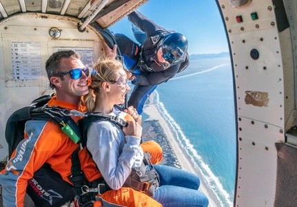 One 8000ft Tandem Skydiving Jump or $49 for $100 Toward One 15000ft Tandem Jump from GoJump Santa Cruz