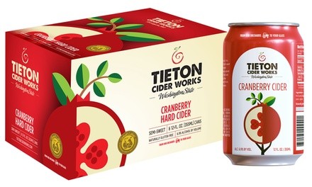 $5.74 for One Six-Pack of Cranberry Cider from Tieton Cider Works ($11.49 Value)