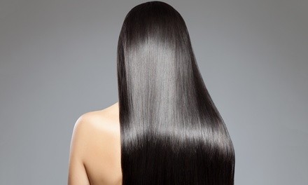 Keratin Treatment or Haircut and Style with Full Highlights at Hair Flow by Erika (Up to 35% Off)