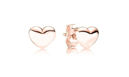 Children's 14K Gold Heart Cut Stud Earrings