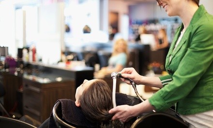 Haircut, Style, Conditioning, Highlights at The Scarlett Thread (Up to 70% Off). Six Options Available.