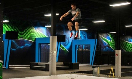 90-Minute Jump Pass for One or Basic Party Package for Up to 10 People at DEFY Apex (Up to 16% Off)
