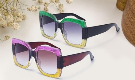 Super Bright Square Sunglasses from Novadab (Up to 86% Off). Three Options Available. 