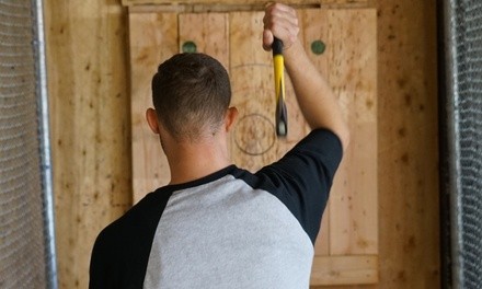 Axe Throwing Sessions for 1, 2, 3, 4, or 10 People in a Shared or Private Lane at AxeVentures (Up to 37% Off) 