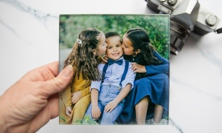 Personalized Glass Photo Print from Qualtry (Up to 54% Off). Four Options Available. 