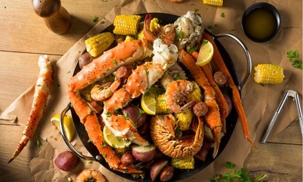 Food and Drink at The One Juicy Cajun Seafood (Up to 56% Off). Two Options Available.