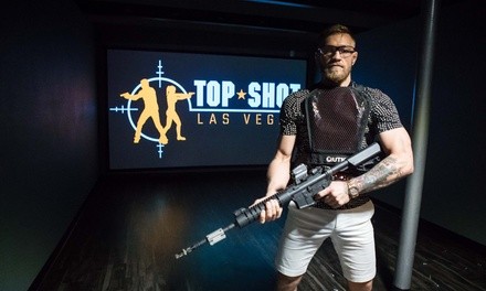 Laser Handgun, AR-15, or Zombie Survival Battle Experience at TopShot (Up to 13% Off)