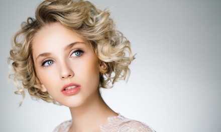 Haircut with a Style or Partial Highlights with a Style at Hair by Stell at BG Hair Salon (Up to 55% Off)