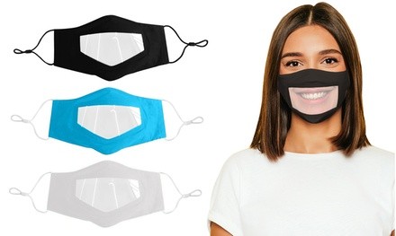 Clear Mouth Expression Smile Communicator Face Mask