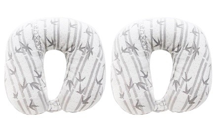 Hypoallergenic Bamboo Memory Foam Neck Support Pillow (2-Pack)