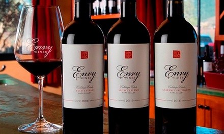 Wine Tasting for Two or Four with Take-Home Wine at Envy Wines (Up to 53% Off)