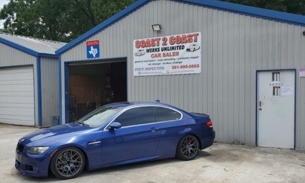 $20 for Texas State Vehicle Inspection for One Vehicle at Coast To Coast Works Unlimited ($25.50 Value)