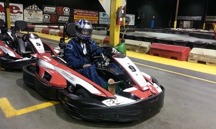 Single or 15-Minute Go-Kart Racing for Up To Six at TBC Indoor Racing (Up to 32% Off). Four Options Available.