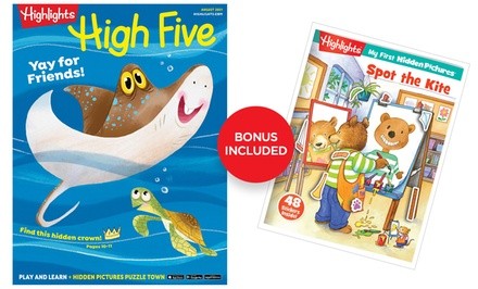 Highlights High Five Magazine Subscription (Up to 52% Off). Three Options Available.
