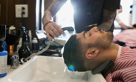 One or Three Men's Haircuts and Scalp Massage Treatments at Success Barber Salon (Up to 60% Off)